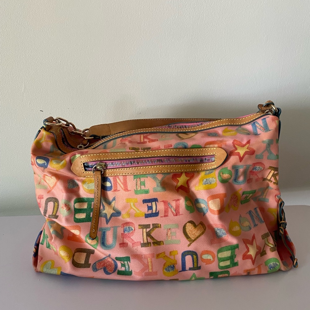 Dooney & Bourke Large Colorful Satchel with Graffiti Design